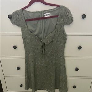 Princess Polly Sage Floral Dress